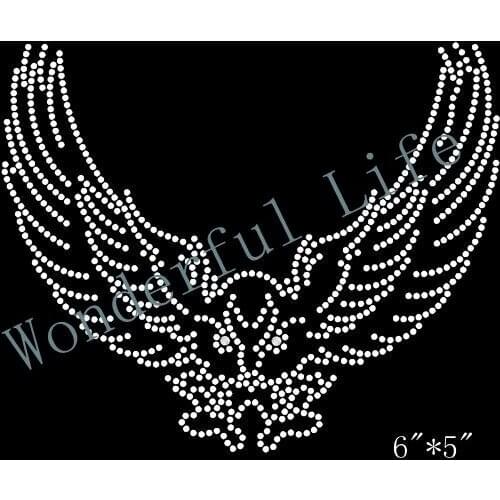 Free Shipping eagle image outline Diamante Motif Rhinestone Transfer
