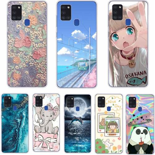 For Samsung A21S Case 6.5" Soft Silicon Back Phone Cover protective For Samsung Galaxy A21s GalaxyA21s Shell tpu cases