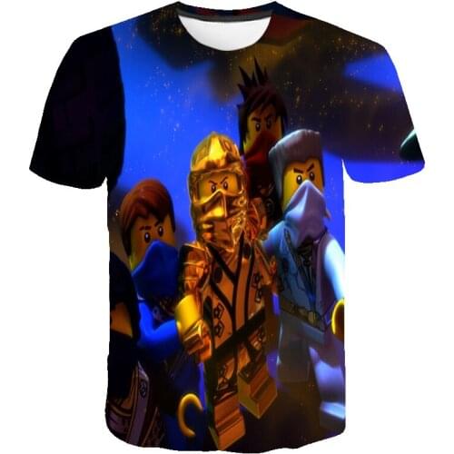 Childrens Clothing T-shirt 3D Cartoon Anime T shirt Kids Clothes 4-14Y Summer Top Tee tops T-shirt O-Neck All-match Casual Tops