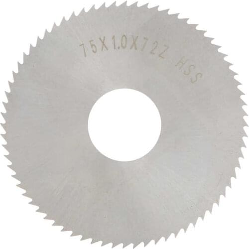High-Speed Steel 72 Teeth Cutting Disc Circular Saw Blade for Wood Cutting 75 x 1 x 22mm