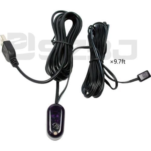 U101 USB IR Repeater Kit,Infrared Remote Control Extender Repeater , Hidden IR Repeater System with 1 Emitters 1 Receiver