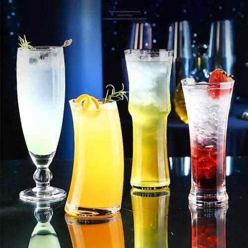 Lead Free Creative Glass Crystal Highball Glass Barware Collins Tumbler Drinking Glasses For Water, Juice, Beer, And Cocktail