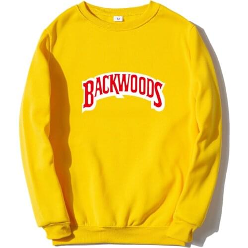 Men Round Collar Sweatshirt Hoodies Streetwear Backwoods Sweatshirts Women The Screw Thread Cuff Unisex Hip Hop Hoodie Pullover
