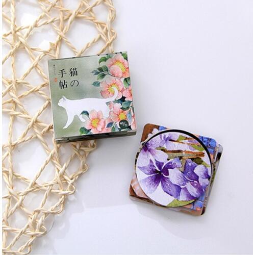 Cute Cat Decorative Sticker Set Diary Album Label Sticker DIY Scrapbooking Stationery Stickers Escolar