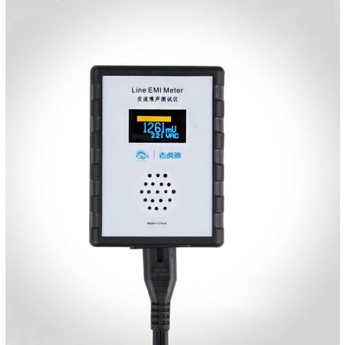 New OLED Display Mains Noise Tester EMI Measuring Instrument Broadband AC Power Supply Ripple Analyzer Line EMI Meter
