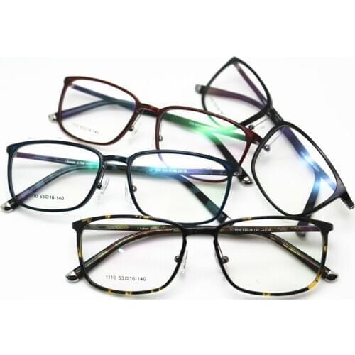 Exceed Light Tungsten Titanium Plastic Steel Spectacle Frame High Archives Prescription Eyewear Frame Tide Man Myopia Glasses