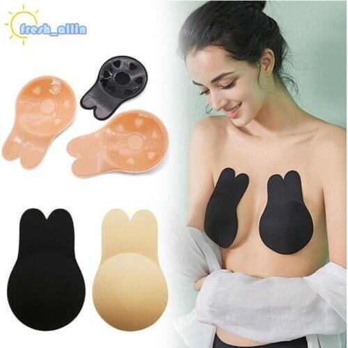 Silicone Breast Pads Nipple Covers Bra Sticker Rabbit Bra Soft Boobs Bionic Skin Queen Transvestite Mastectomy Bra