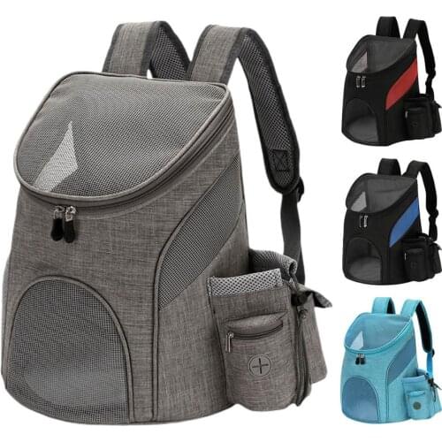 Portable Pet Carrier Puppy Bag Dog Backpack Large Capacity Dog Carriers Outdoor Breathable Cat Backpack For Hiking Travel