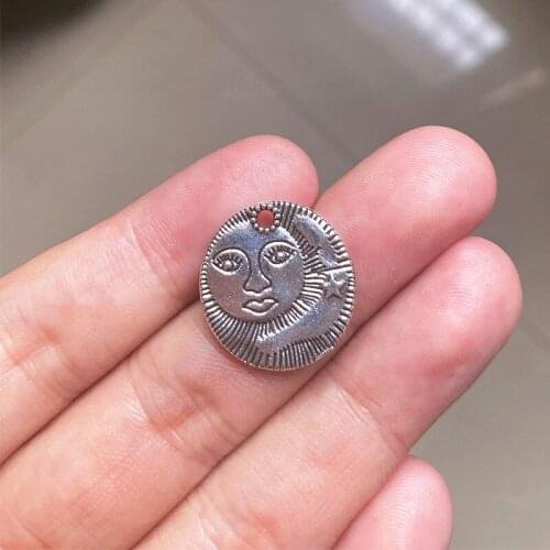 30pcs Moon And Sun Charms Avatar Pendants, For Diy Couples Necklace Handmade Bracelet Aesthetics Accessories Jewelry Makeing