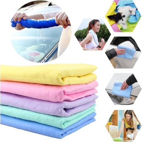 Car Detailing Towel Window Wash Car Clean Drying Synthetic Deerskin PVA Super Absorbent Pet Soft Pet Bath Magic Hair Dry cloth