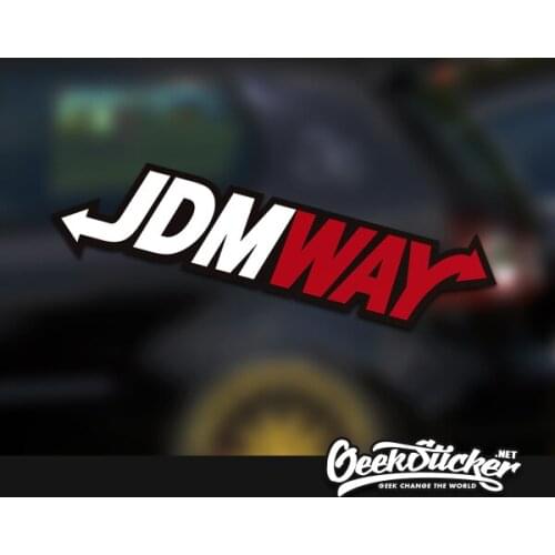 Drop ship JDM way Car Stickers Reflective Waterproof Cool Decals Modified Accessories for Mustang Honda Accord Accessories MAZDA