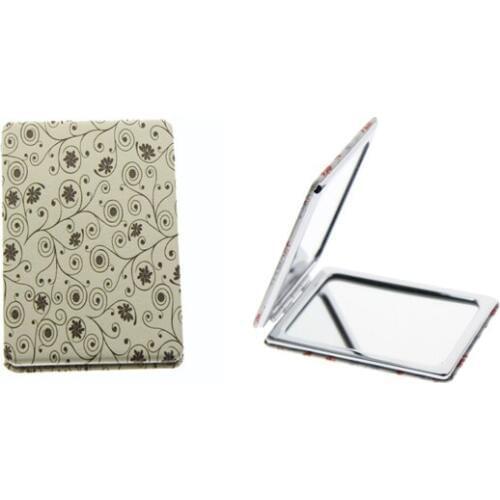 8.5*6cm Rectangle Double Side Purse Portable Folding Cosmetic Pocket Compact Makeup Hand Vanity Mirror For Women Girl Kid Gift