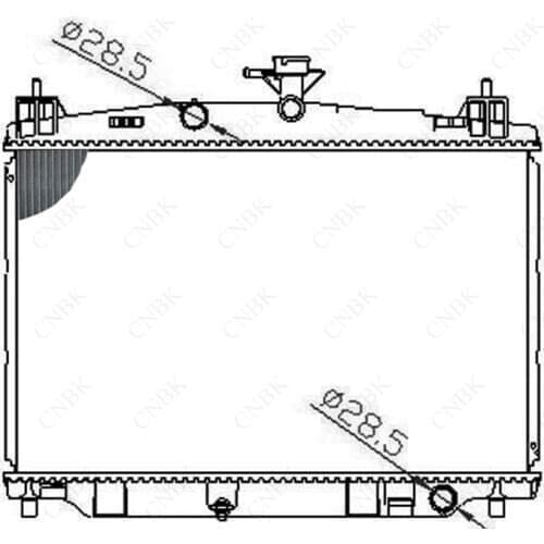 Radiator for Mazda2 De3fs De5fs Aluminum-Plastic Water Tank Radiator and All Aluminum Can Be Customized