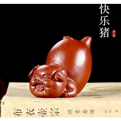 Ore purple sand tea pet furnishing articles furnishing articles boutique can raise tea play tea tea pet happy pigs