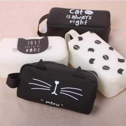 Super Big Pencil Case Silica Gel Cute School Supplies Bts Stationery Gift School Cute Pencil Box Pencilcase Pencil Bag