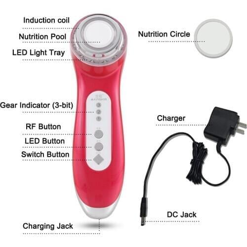 Facial Care Nutrition Import RF Wrinkle Removal Led Beauty Device Elitzia ETKD9918 Home Use