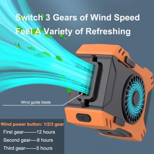 Outdoor waist hanging neck fan portable rechargeable cooling artifact multi-function close-fitting lazy usb mini air conditioner