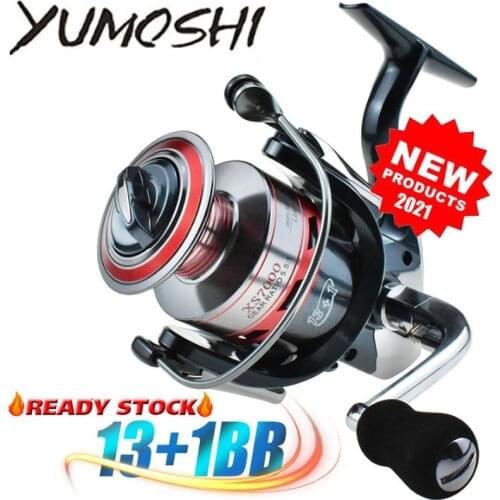 🔥READY STOCK🔥 Yumoshi 13+1BB Double Spool Fishing Reel High Speed Gear Ratio Spinning Reel Max Drag 30kg Fishing Reel