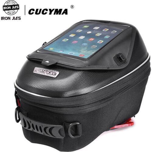 Waterproof Motorcycle Tank Bag Black Oil Fuel Tank Bag Universal Luggage Motorbike Bags Chuck Base Oxford Saddle Bags for Yamaha
