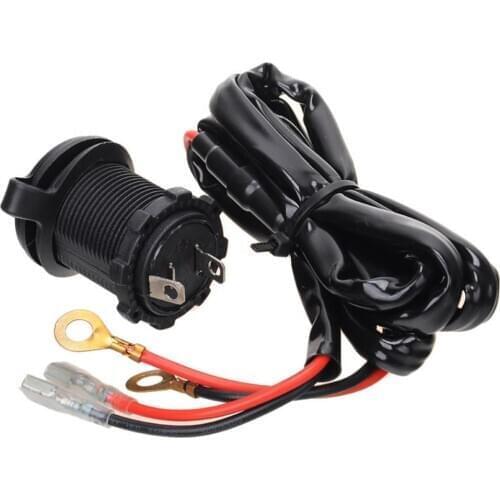 Waterproof Motorbike Motorcycle Car Lighter Socket Power Outlet 12V-24V