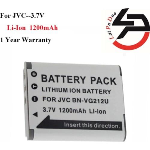 High Quality 1200mAh New Replacement Battery For JVC BN-VG212U BN VG212U GZ-V505L GZ-V570 GZ-V505B GZ-VX715 GZ-V515 GZ-V500