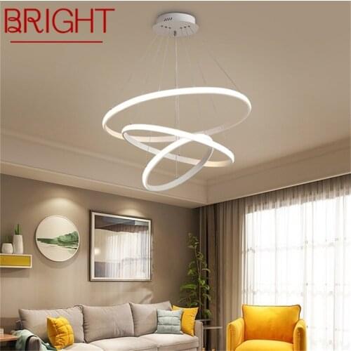 BRIGHT Nordic Pendant Lights Round Modern LED Lamp Creative Fixture For Home Decoration