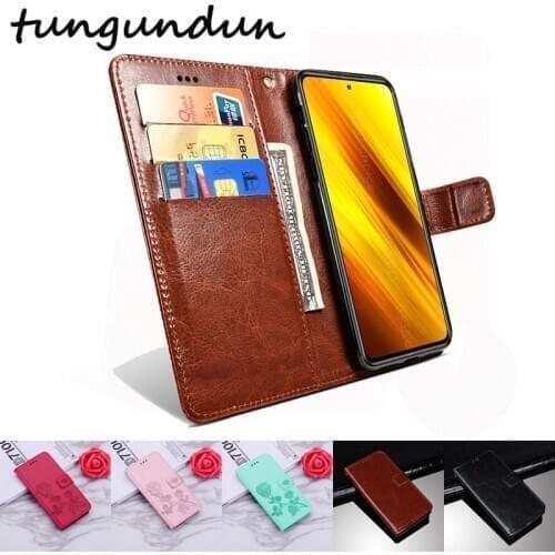 For Xiaomi Poco X3 NFC Case Protector Stand PU Leather Flip Black Silicone Back Cover For Poco M3 X3 NFC чехол Phone Wallet Capa