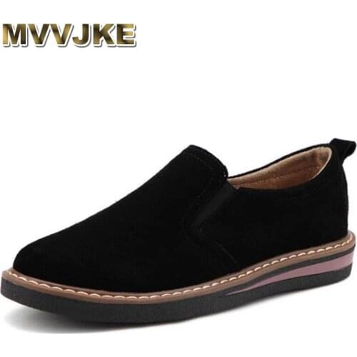 MVVJKE Womens Shoes Oxford Flat Platform Sneakers Female Casual Slip On Sewing Footwear Autumn 2021 Elastic Band Ladies Moccasi
