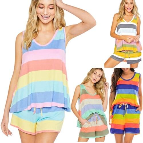 Summer Matching Sets Women Short Sets Womens Clothing Plaid Print Round Neck Fashion Casual Autumn Female Loose C2526