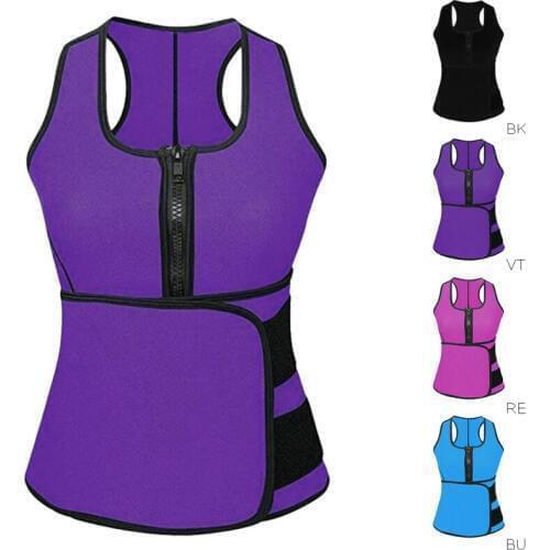 Women Waist Trainer Vest Tank Workout Slim Sweat Belt Body Shaper