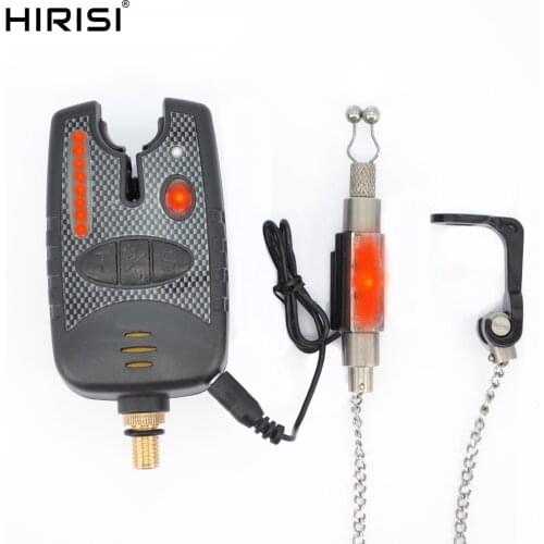 1+1 Carp fishing bite alarm with carp fishing swinger fishing alarm indicator hanger swinger