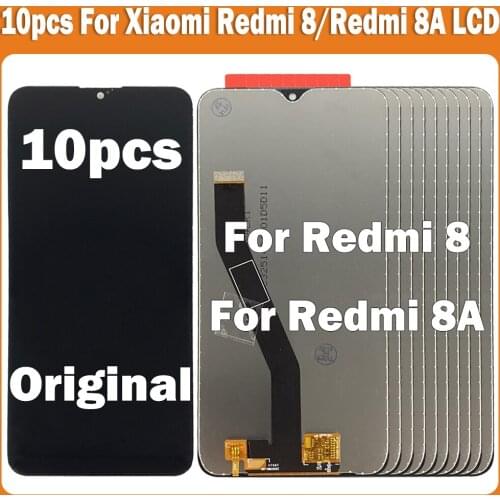 10pcs 6.22'' Original For Xiaomi Redmi 8 LCD Display Touch Screen Digitizer Assembly For Redmi 8A LCD Display Replacement Screen