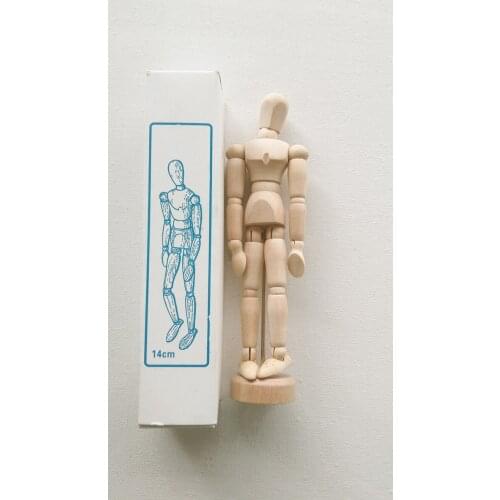 14cm Woodman model comic sketch model puppet man joint man wood doll
