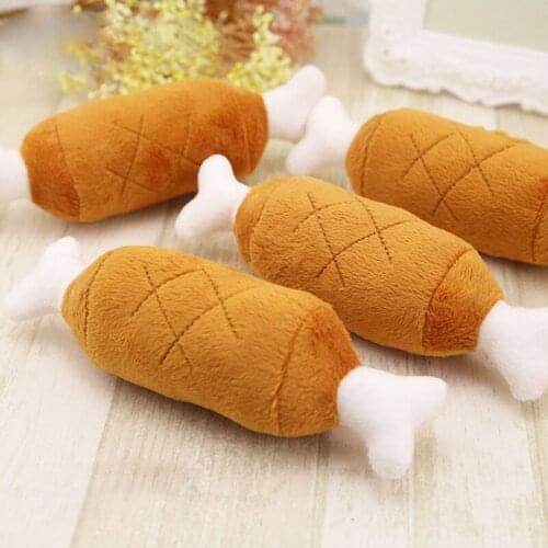 2021 New Arrive Hot Selling 1PC Chicken Legs Plush Toys Interactive Sound Toys funny time Good Quality