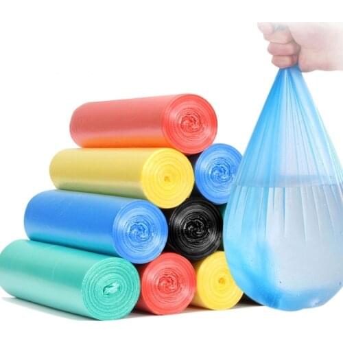 30Pcs/roll 45*55cm Kitchen Garbage Bag / Plastic Trash Bag Home Waste Trash Bags/ Thickened Breakpoint Cleaning Waste Bag