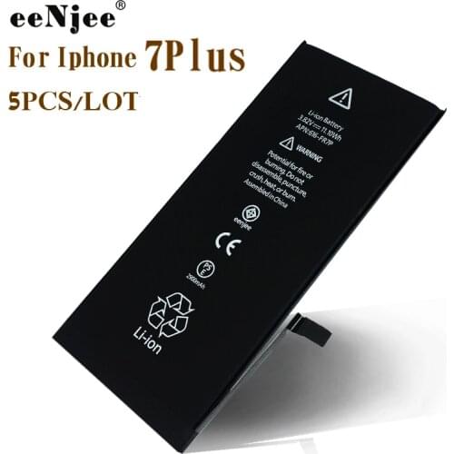 EENJEE 5PCS high quality Original IC battery For Iphone 7 PLUS smartphone replacement 2900mah Made by Orig Org protection Board