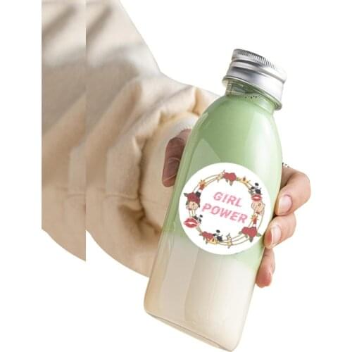 50 PCS New Design Pink and Blue Thankyou Baby has arrived Self Sealing Sticker Coated Paper 2.5CM Diameter Round Adhesive Label