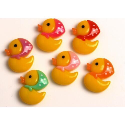 50Pcs Mixed Resin Ducks Kawaii Cabochon Flatback Decoration Crafts Embellishments For Scrapbooking Diy Accessories