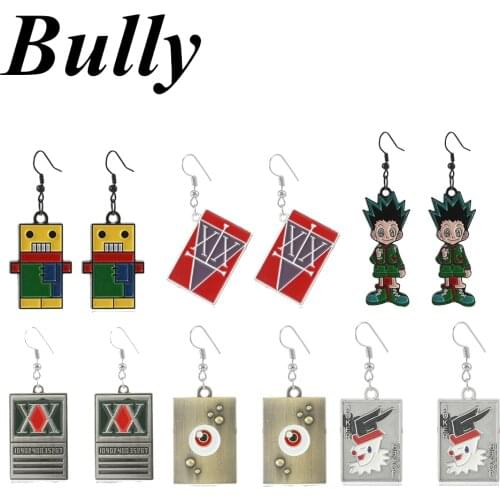 Anime HUNTER x HUNTER Earring License Drop Earrings GON FREECSS Dangle Earrings For Women Men Cosplay Jewelry Gift