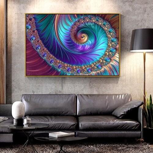 Artcozy Definition of Fractal Patterns Oil Canvas Painting for Home Decoration Wall Art Canvas Printings Spray Painting Abstract