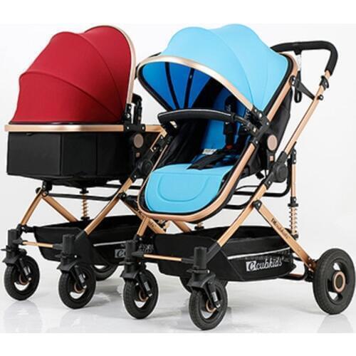 Fast ship ! Twin baby strollers can sit lie detachable lightweight folding second child double size treasure trolley