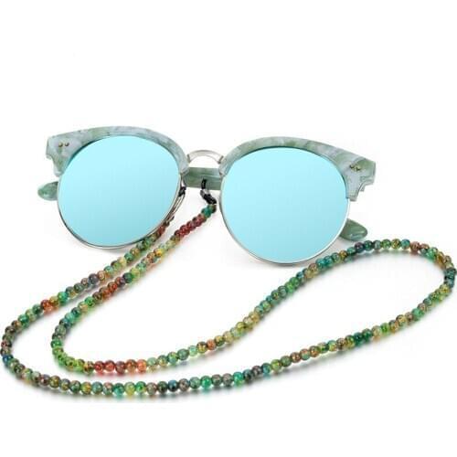 Fashion Beads Mask Chains Eyeglasses Chain for Women Retro Metal Sunglasses Lanyards Eyewear Cord Holder Neck Strap Dropshipping