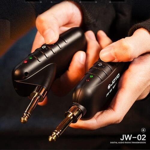 JOYO Digital Wireless Transmitter Receiver kit for Guitar/Bass Wireless 2.4Ghz-5.8GHz Audio Rechargeable Blue Tooth Instruments