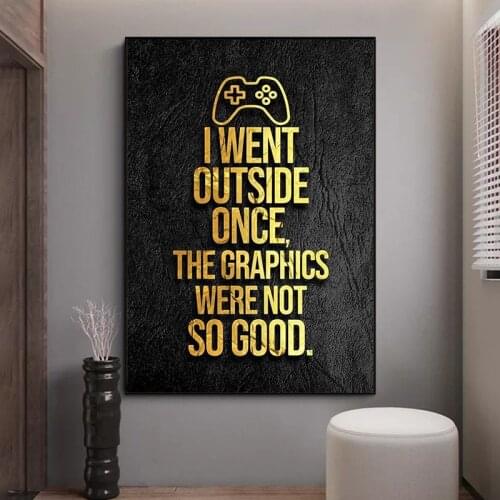 Gaming Poster Funny Quotes Eat Sleep Canvas Painting Game Lovers Kids Teen Games Room Decoration Picture Home Decor Wall Art