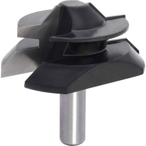 1/2 Inch Shank Lock Miter Router Bit 45 Degree 1/2 Inch to 1 Inch, 2-3/4 Inch Diameter CNC Wood Router Bits