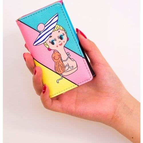 Car key bag Funny fashion key bag stitching weightlifting car key bag purse women coin purse wallet for men