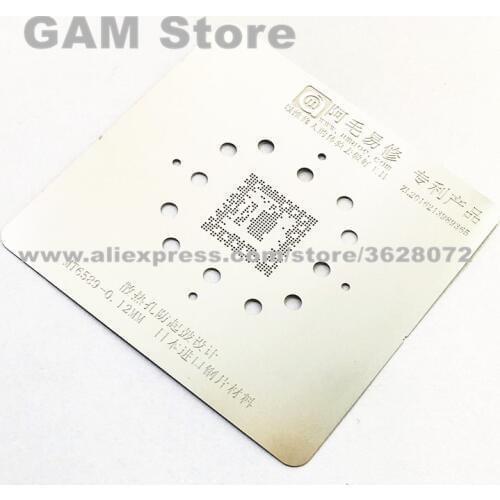 MT6589 CPU BGA Stencil Reballing IC Pin Solder Direct Heating BGA Template 0.12mm Thickness Anti Drum-up Not Easily Deformed