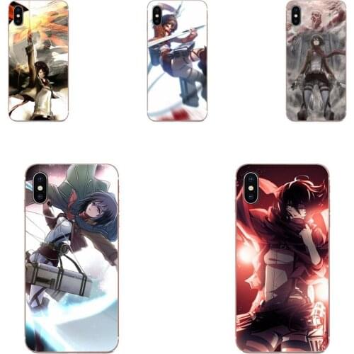 Soft TPU Case For HTC Desire 530 626 628 630 816 820 830 One A9 M7 M8 M9 M10 E9 U11 U12 Life Plus Anime Attack On Titan Mikasa