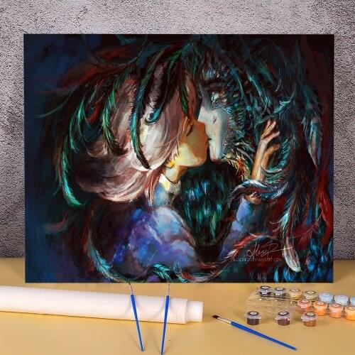 Portrait All This Time Painting By Numbers Complete Kit Acrylic Paints 40*50 Canvas Pictures New Design Crafts For Art