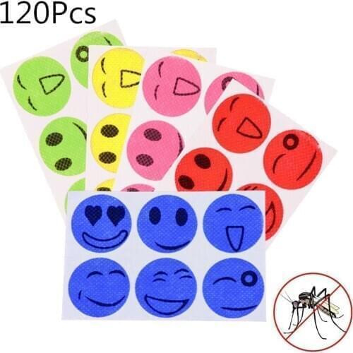 120pcs Mosquito Repellent Patches Stickers 100% Natural Non Toxic Pure Essential Oil Keeps Insects Far Away Camping Travel
